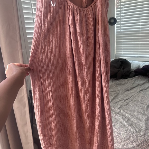 Mauve Pink Tie-Back Midi Dress - Picture 5 of 11